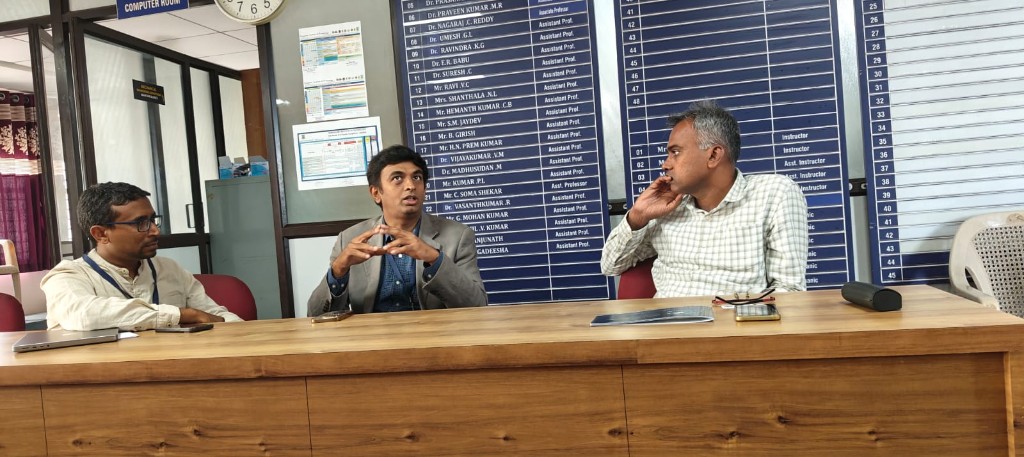 Campus discussion with students