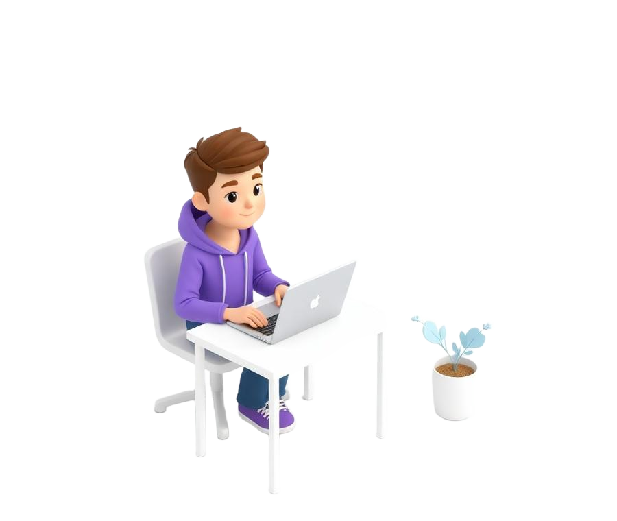 Student building AI projects